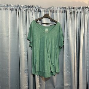 Torrid jade V-Neck Short Sleeve Top